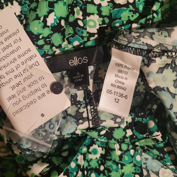 ellos Green Floral Dress - Picture 5 of 5
